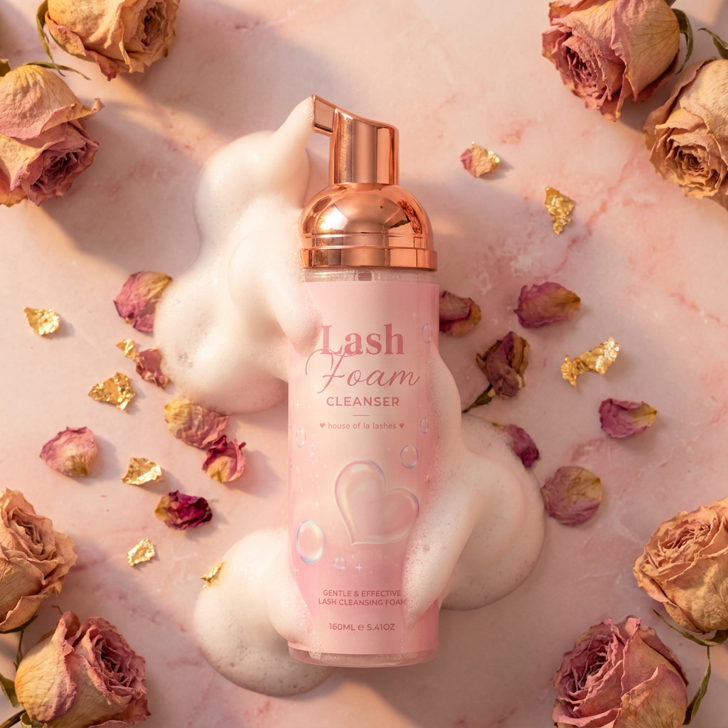 Lash bath foam